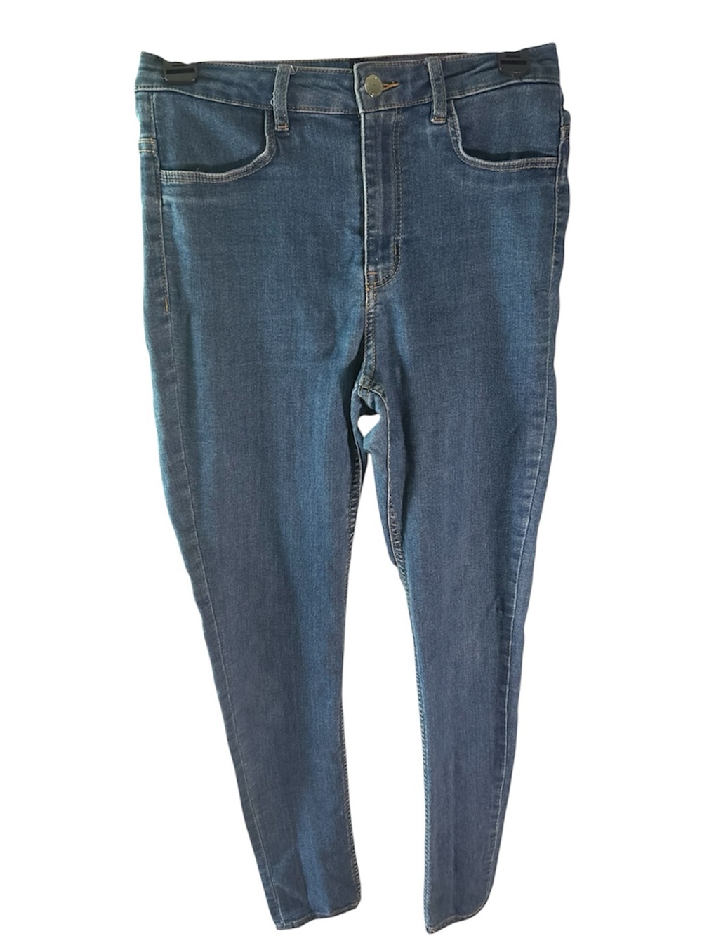 Women’s Medium Wash Skinny Jeans Stretch Denim Classic Everyday Fit | Y2K